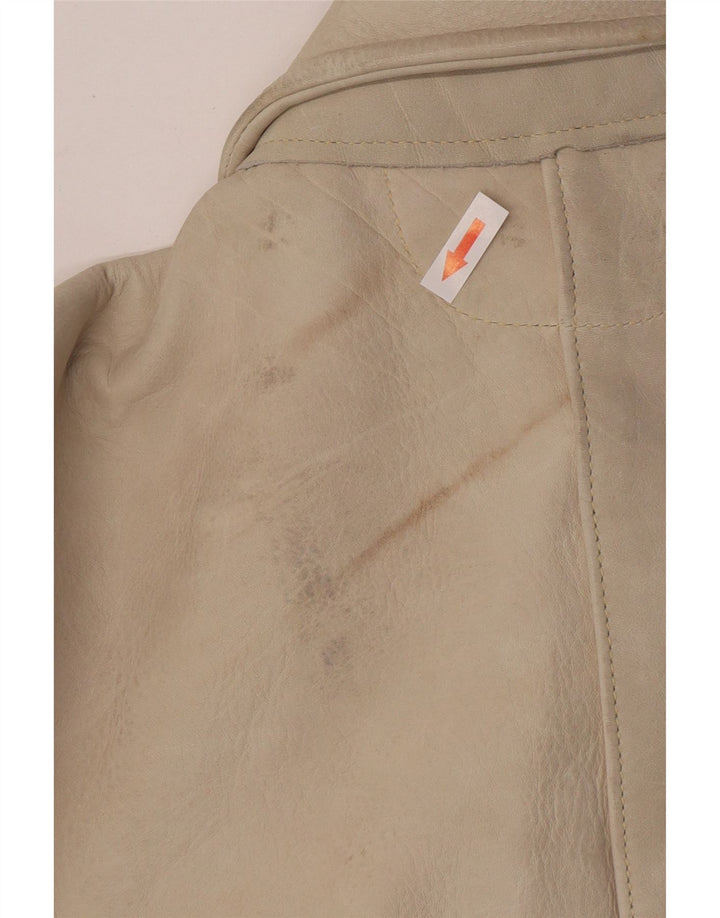 Jaqueta masculina vintage de camurça IT 50 grande bege