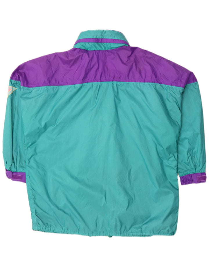 Jaqueta de chuva masculina Jeantex UK 42 XL turquesa Colourblock poliamida