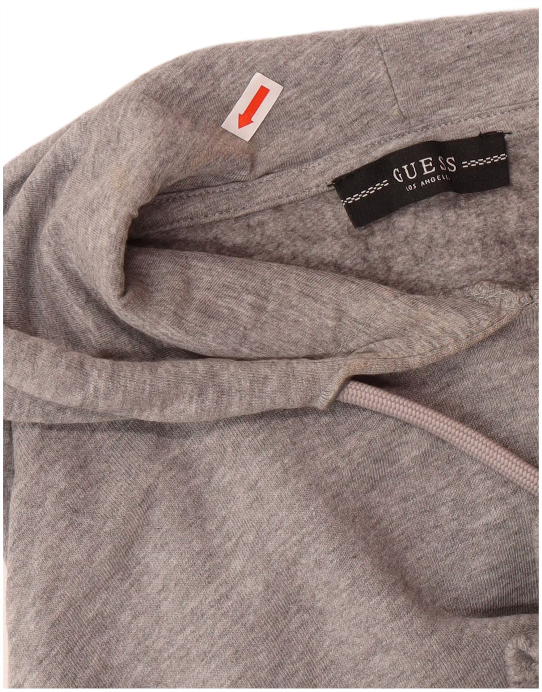 Suéter feminino com capuz grande GUESS UK 6 XS cinza algodão