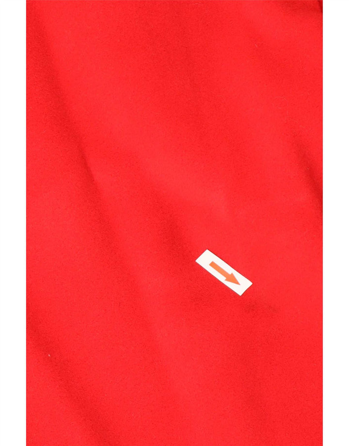 Sobretudo oversized feminino vintage IT 44 lã vermelha média