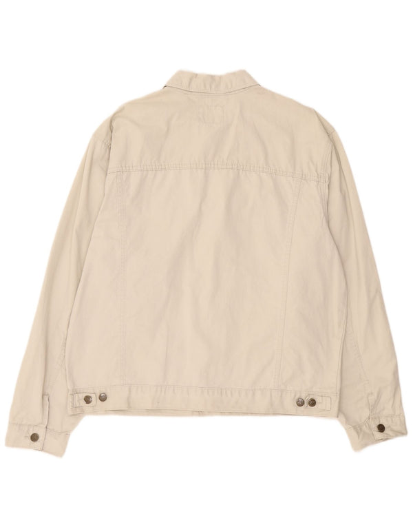 Jaqueta bomber masculina Lee UK 42 XL algodão bege