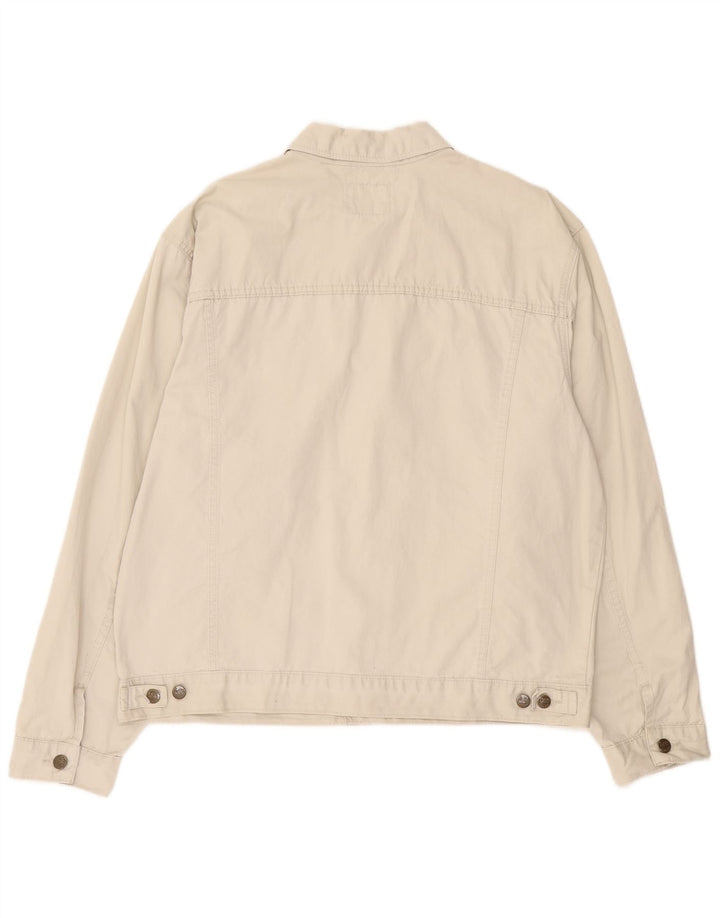 Jaqueta bomber masculina Lee UK 42 XL algodão bege