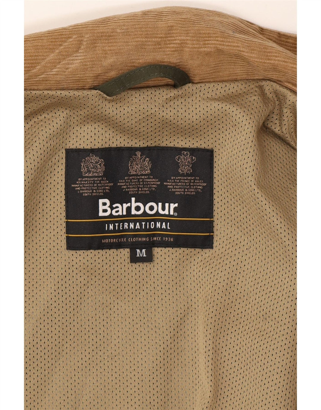 Jaqueta utilitária masculina Barbour UK 38 poliéster cáqui médio