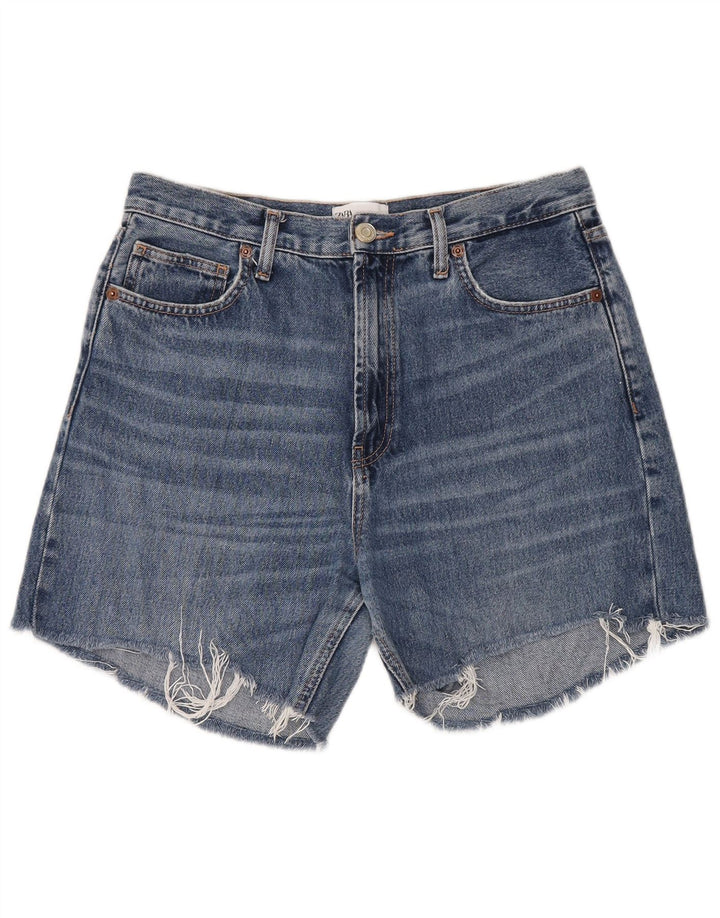 Shorts jeans feminino Zara EU 40 médio W30 algodão azul