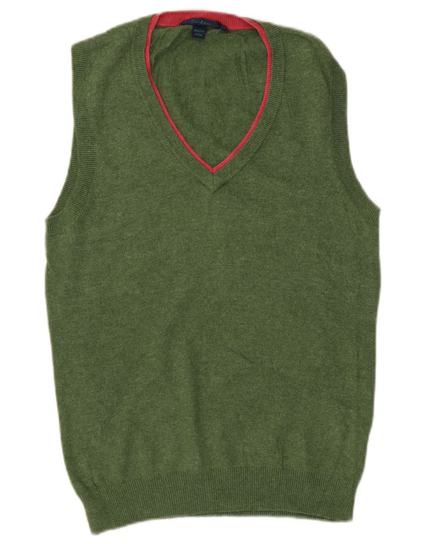 Boden Womens Vest Tank Top UK 12 Médio Algodão Verde