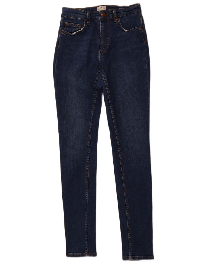 FRENCH CONNECTION Jeans skinny feminino Reino Unido 8 pequeno W26 L29 algodão azul
