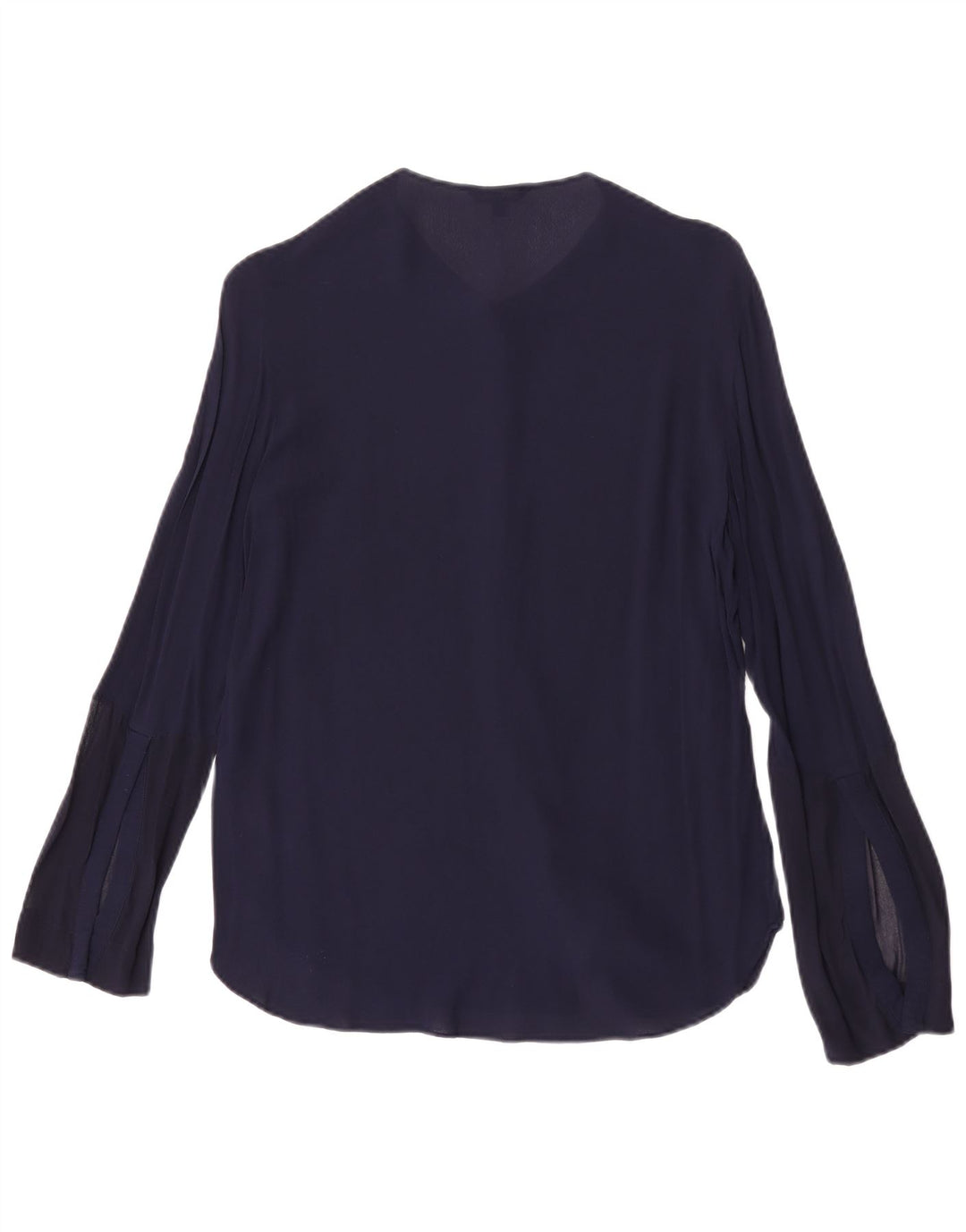 Blusa feminina Massimo Dutti EU 40 médio azul marinho viscose