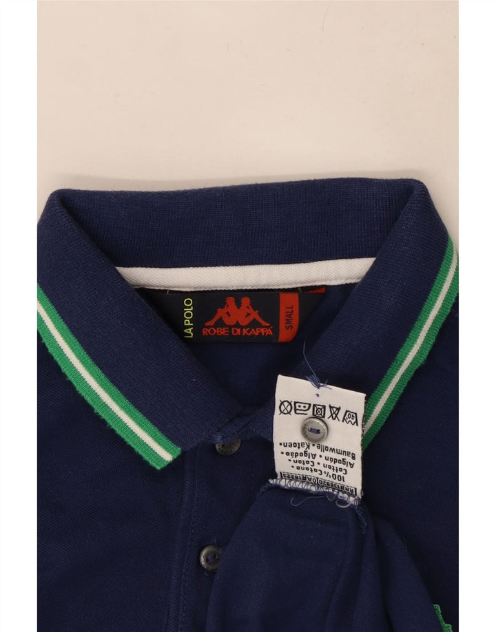 Camisa polo masculina Kappa pequena algodão azul marinho