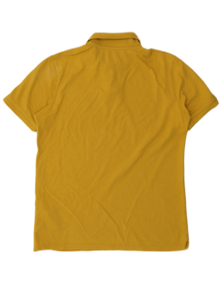 Camisa polo masculina Timberland Regular Fit pequeno algodão amarelo