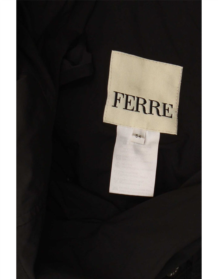 Jaqueta utilitária masculina Ferre IT 54 2XL algodão preto