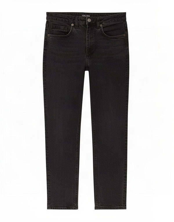 Calça jeans feminina cintura alta Zara EU 38 pequena W28 L27 preta