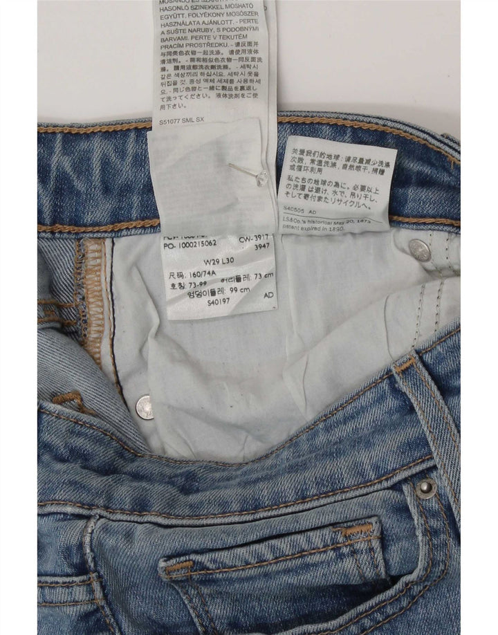 Jeans Levis 712 Slim Feminino W29 L30 Azul Lyocell