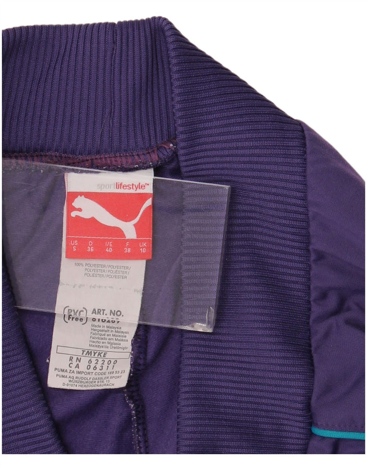 Calça de treino feminina Puma UK 10 poliéster roxo pequeno