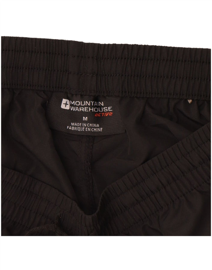MOUNTAIN WAREHOUSE Shorts esportivos masculinos poliéster preto médio