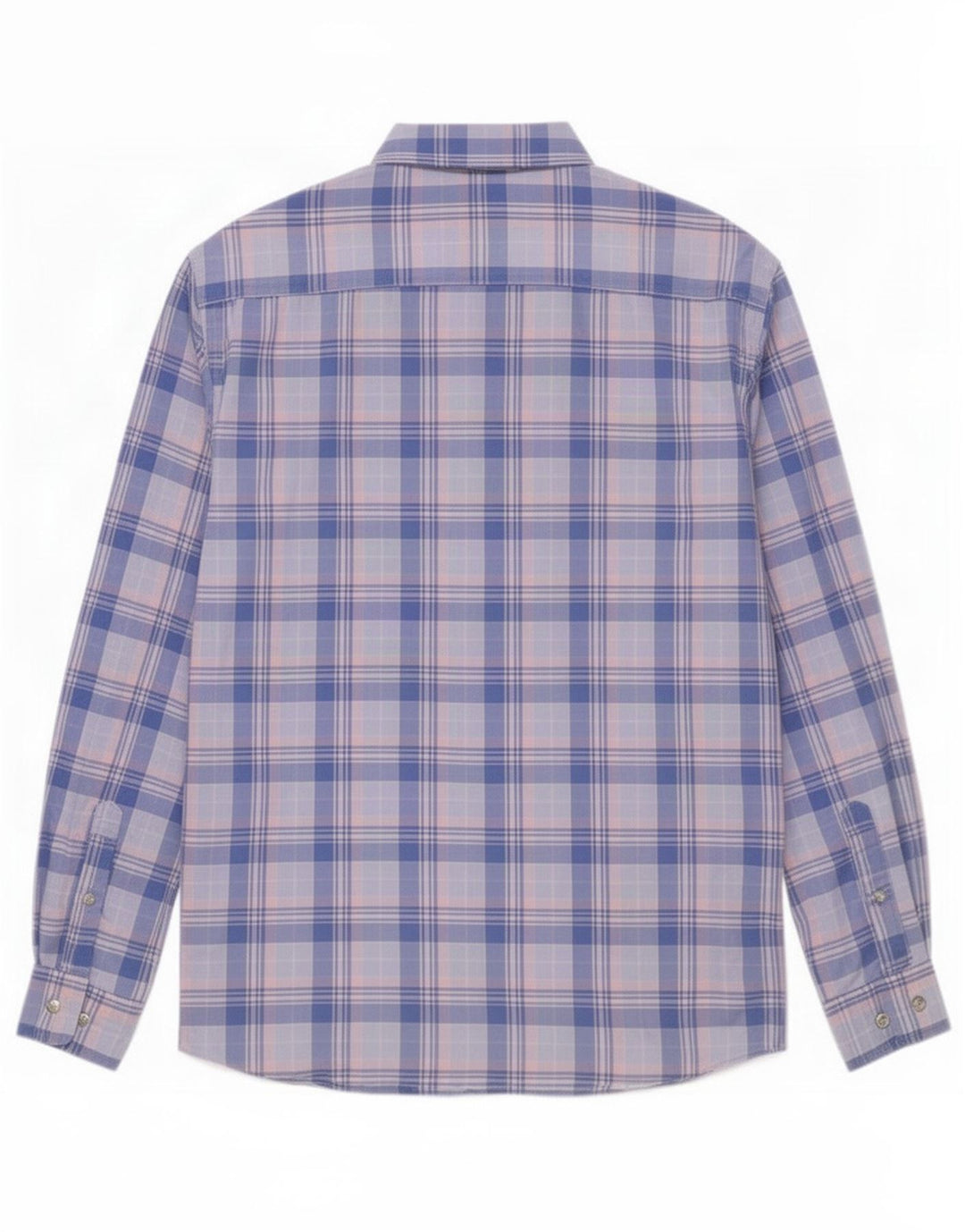 Camisa masculina Gant Regular Fit grande algodão xadrez azul