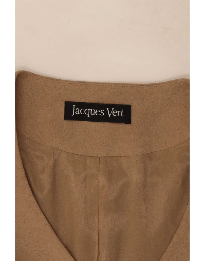 Jaqueta blazer feminina de 4 botões Jacques Vert Reino Unido 18 XL poliéster floral bege
