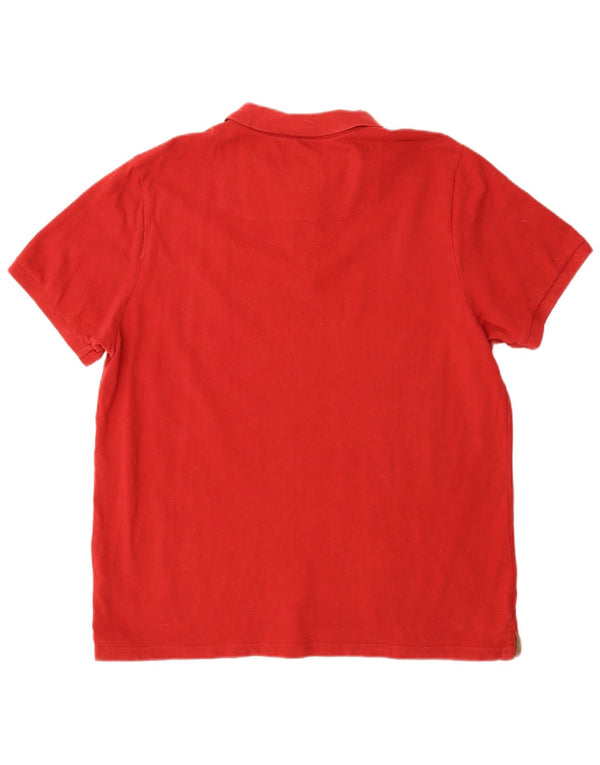 Camisa polo masculina Joules Sporty Fit XL algodão vermelho