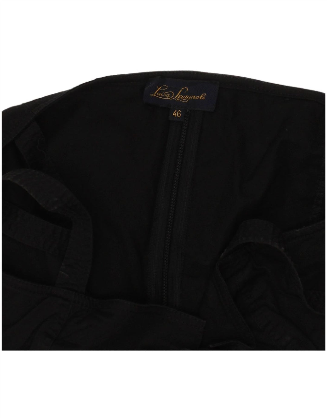 LUISA SPAGNOLI Top espartilho feminino IT 46 grande algodão preto