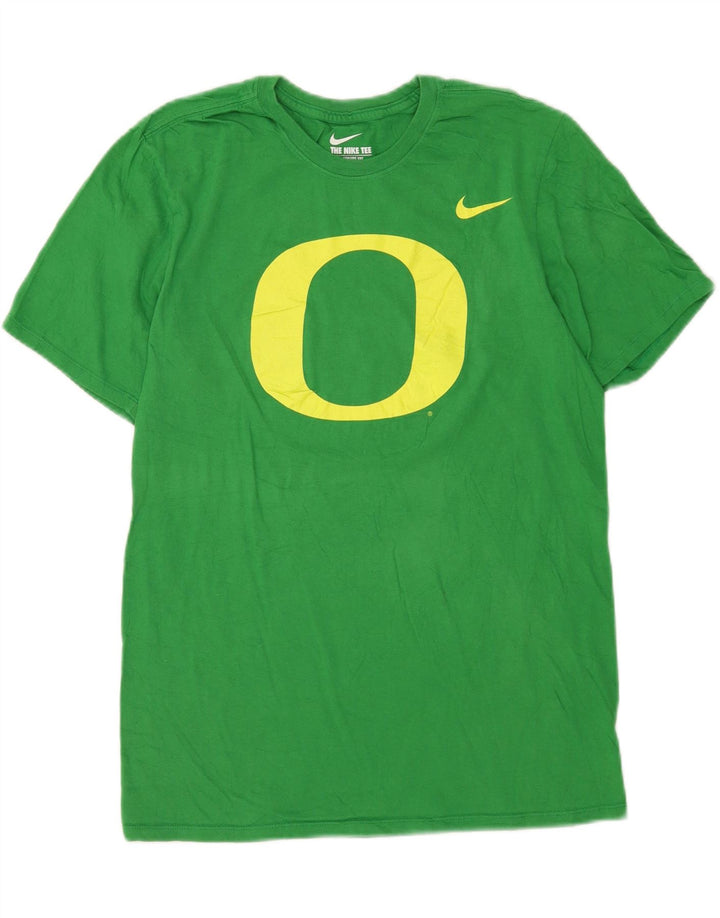 Camiseta Nike Masculina Athletic Cut Graphic Top Algodão Verde Médio