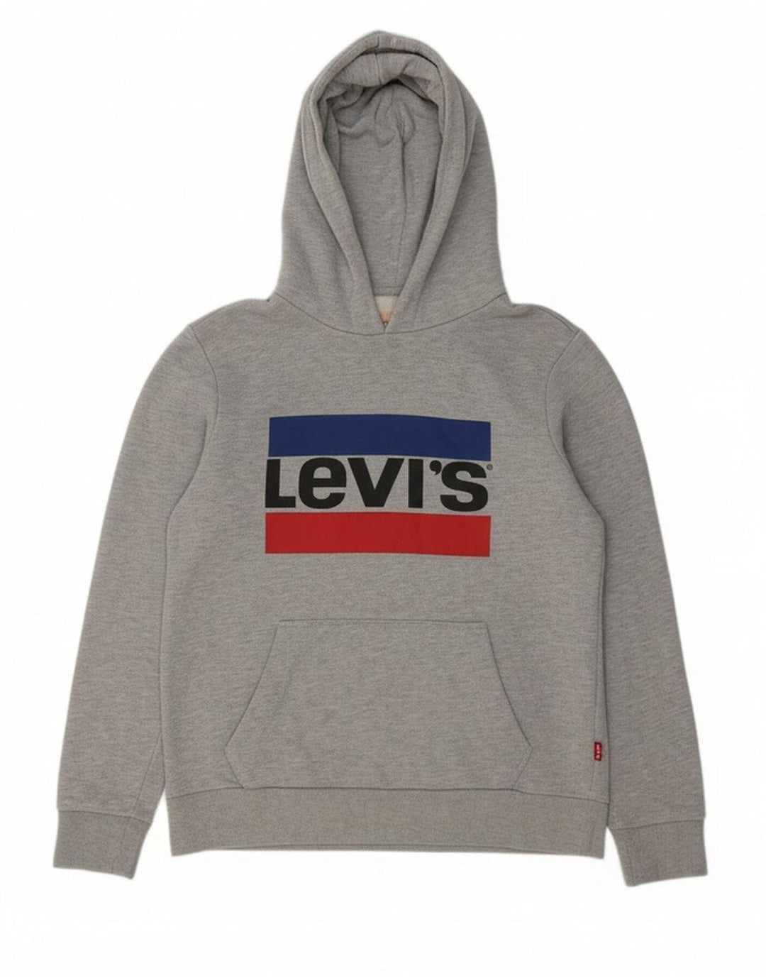 Suéter com capuz gráfico LEVI'S Boys 13-14 anos algodão cinza