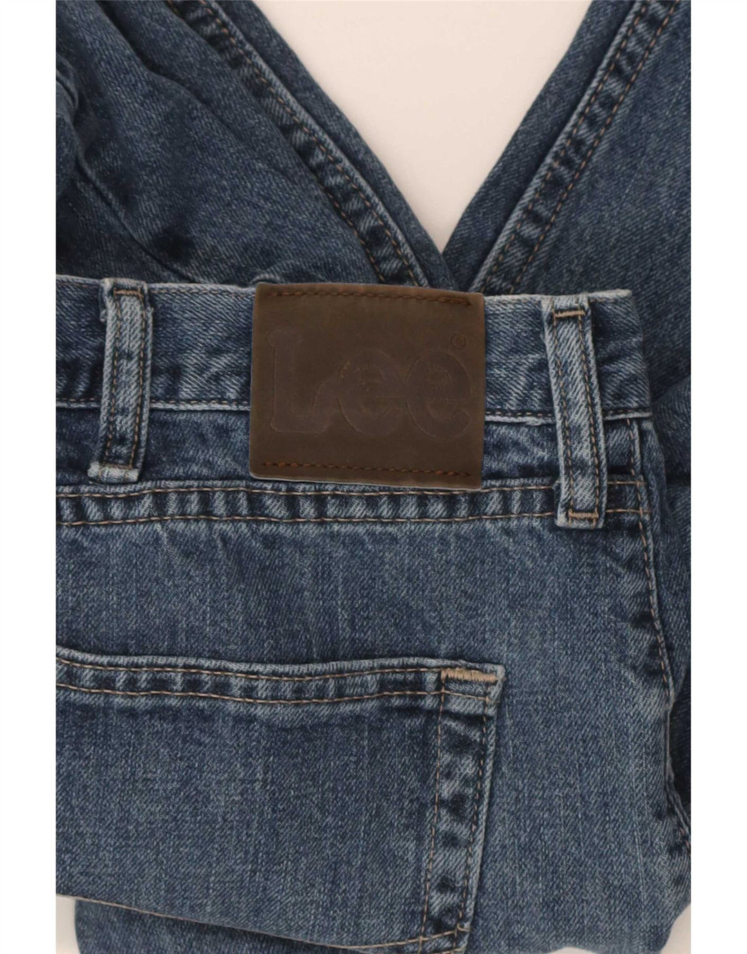 Calça jeans reta masculina Lee Regular Fit W36 L32 algodão azul