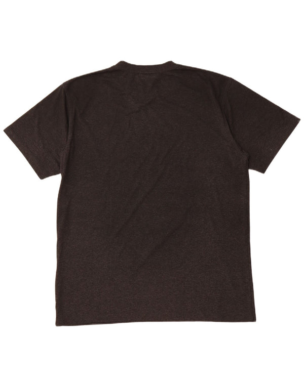 Camiseta masculina gráfica FILA Top 2XL algodão cinza