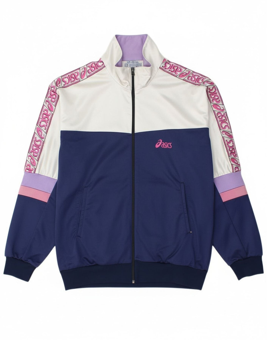 Jaqueta Asics Masculina Graphic Tracksuit Top Médio Azul Marinho Colorblock