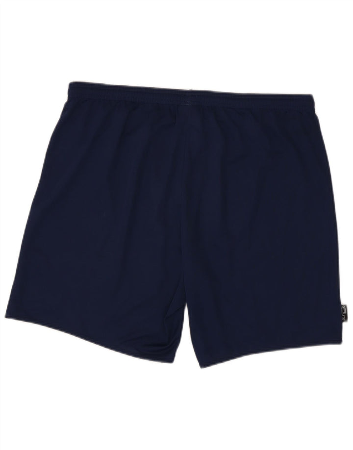 Shorts esportivos masculinos Adidas Climalite grandes poliéster azul marinho