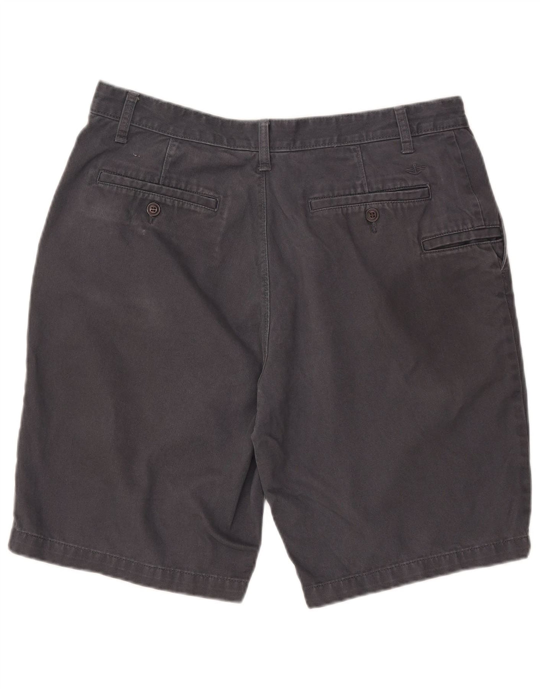 Dockers Mens Chino Shorts W33 Algodão Cinza Médio