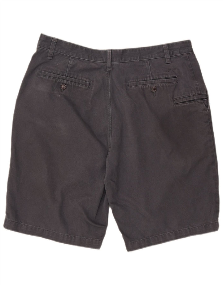 Dockers Mens Chino Shorts W33 Algodão Cinza Médio