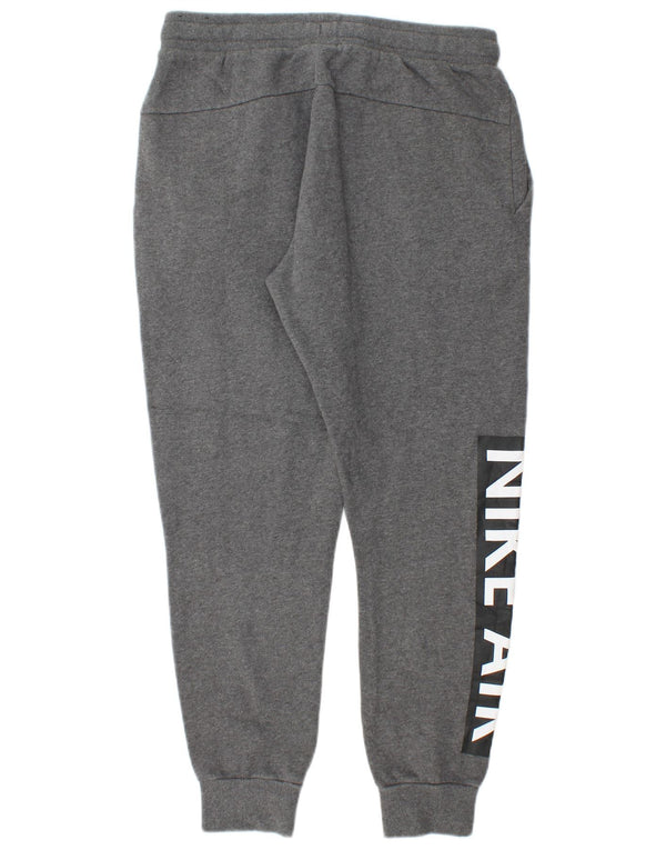 Nike Mens Graphic Calças de treino Joggers Pequeno Algodão Cinza