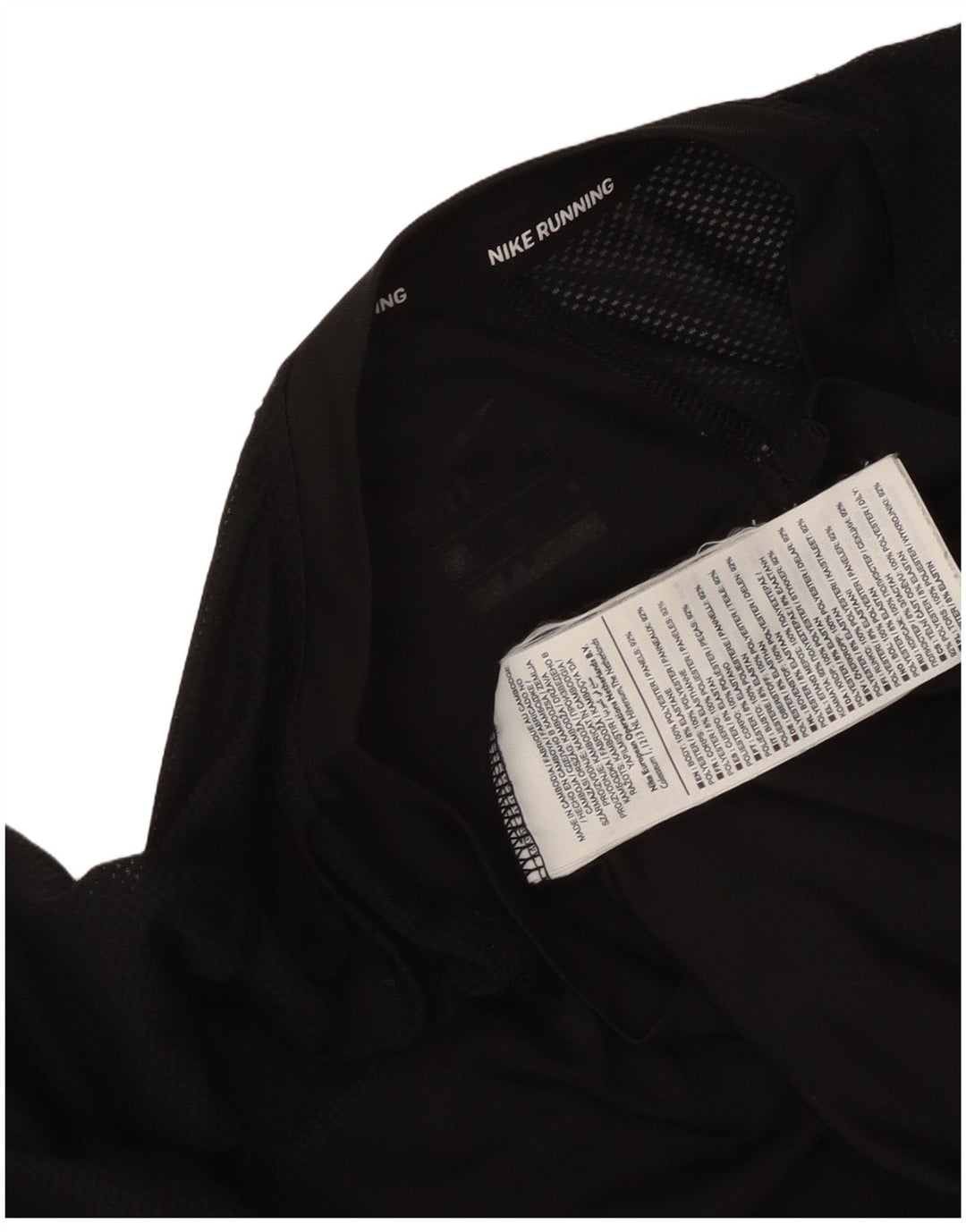 Camiseta feminina Nike UK 12 poliéster preto médio