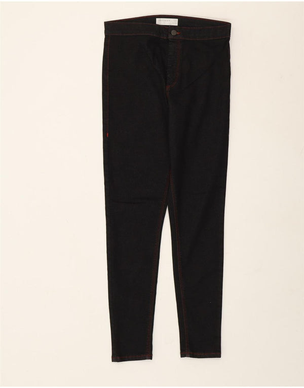 Topshop feminino Joni skinny jeans W32 L28 algodão preto