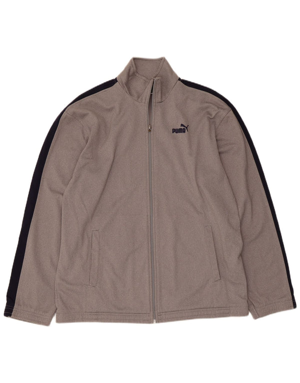 Jaqueta Puma Menino Treino Top 15-16 Anos Cinza Colorblock