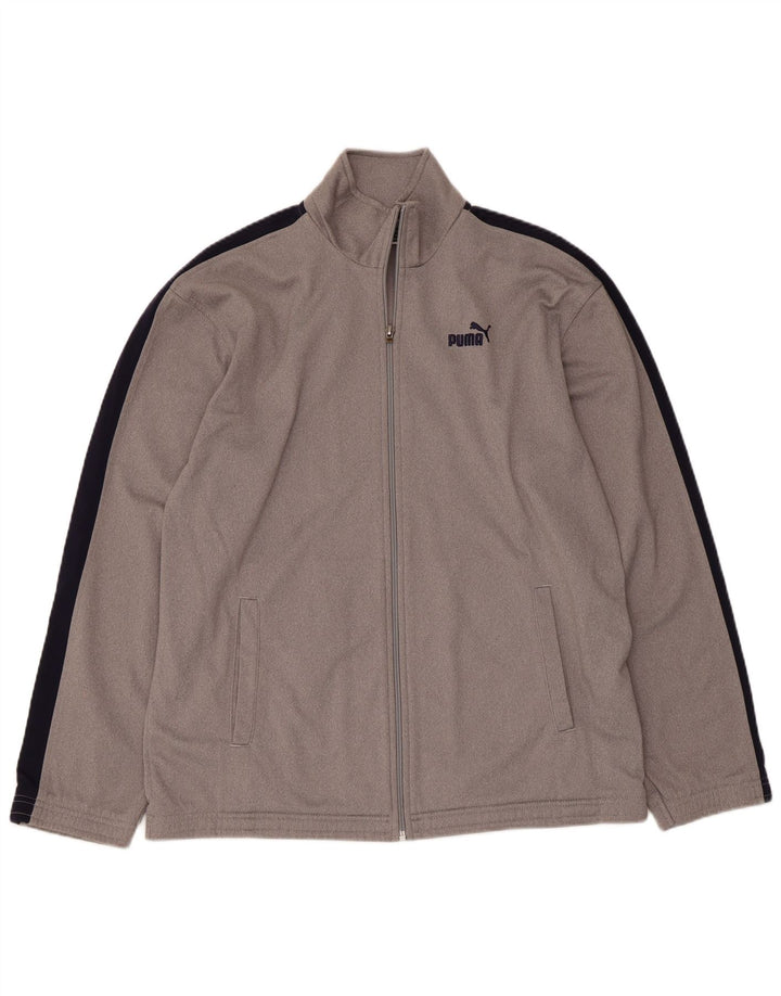 Jaqueta Puma Menino Treino Top 15-16 Anos Cinza Colorblock