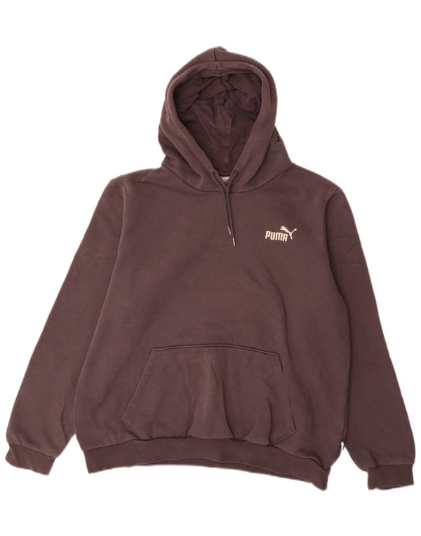 Puma feminino moletom com capuz UK 18 XL cinza algodão