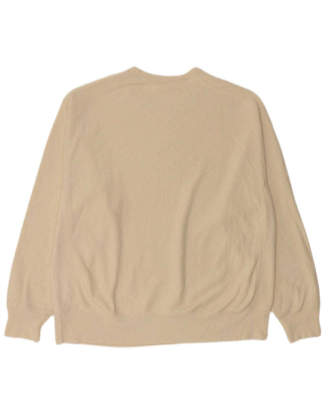 Campeão Mens Moletom Jumper XL Algodão Bege