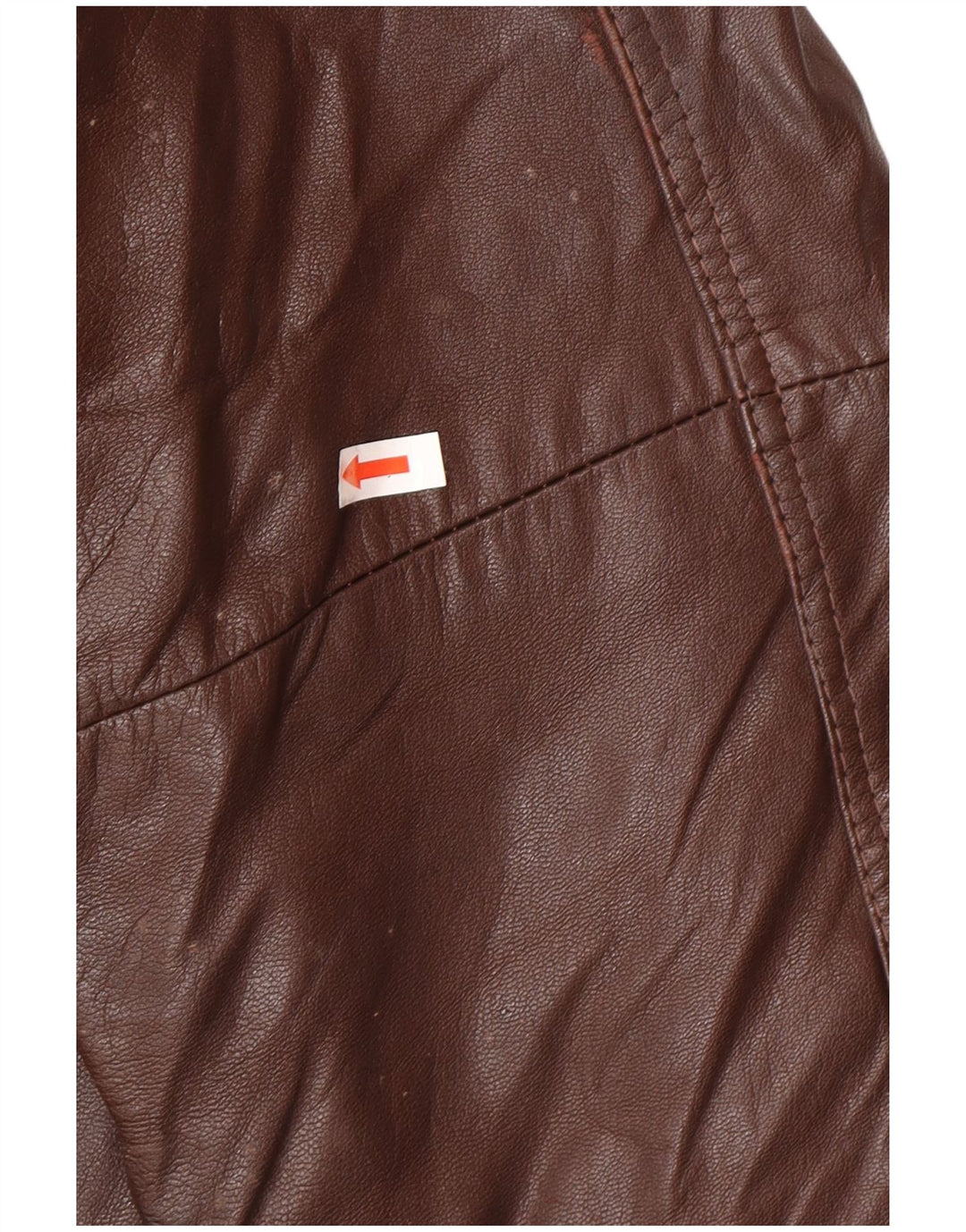 Jaqueta de couro masculina vintage IT 52 XL marrom