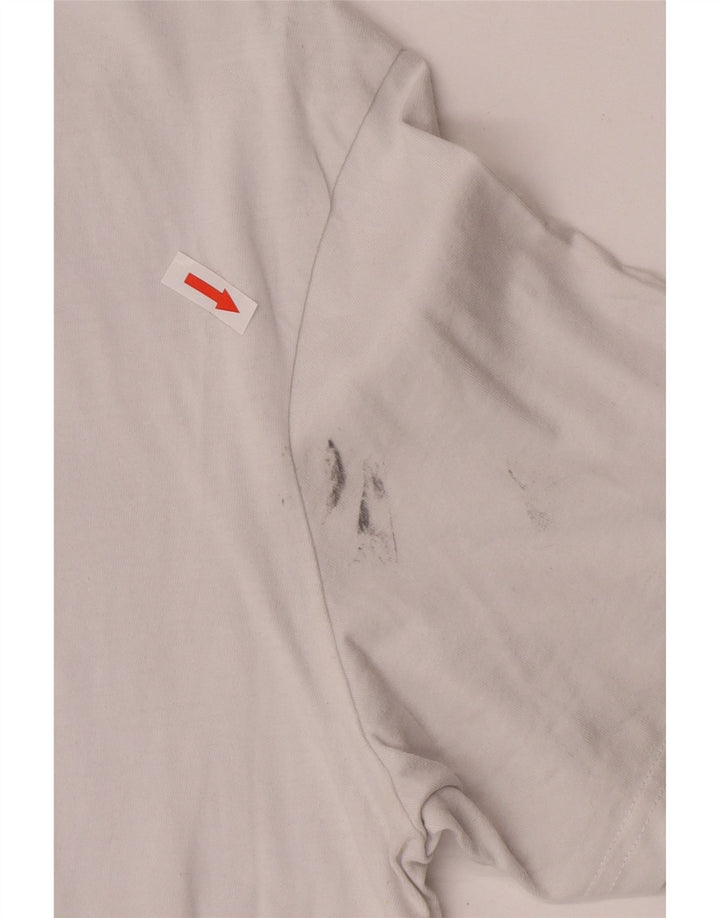 Adidas Mens Graphic T-Shirt Top Médio Algodão Branco