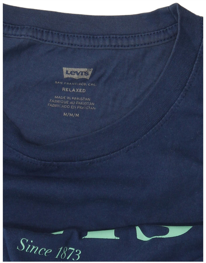 Camiseta masculina Levi's Relaxed Graphic Top Médio Azul Marinho