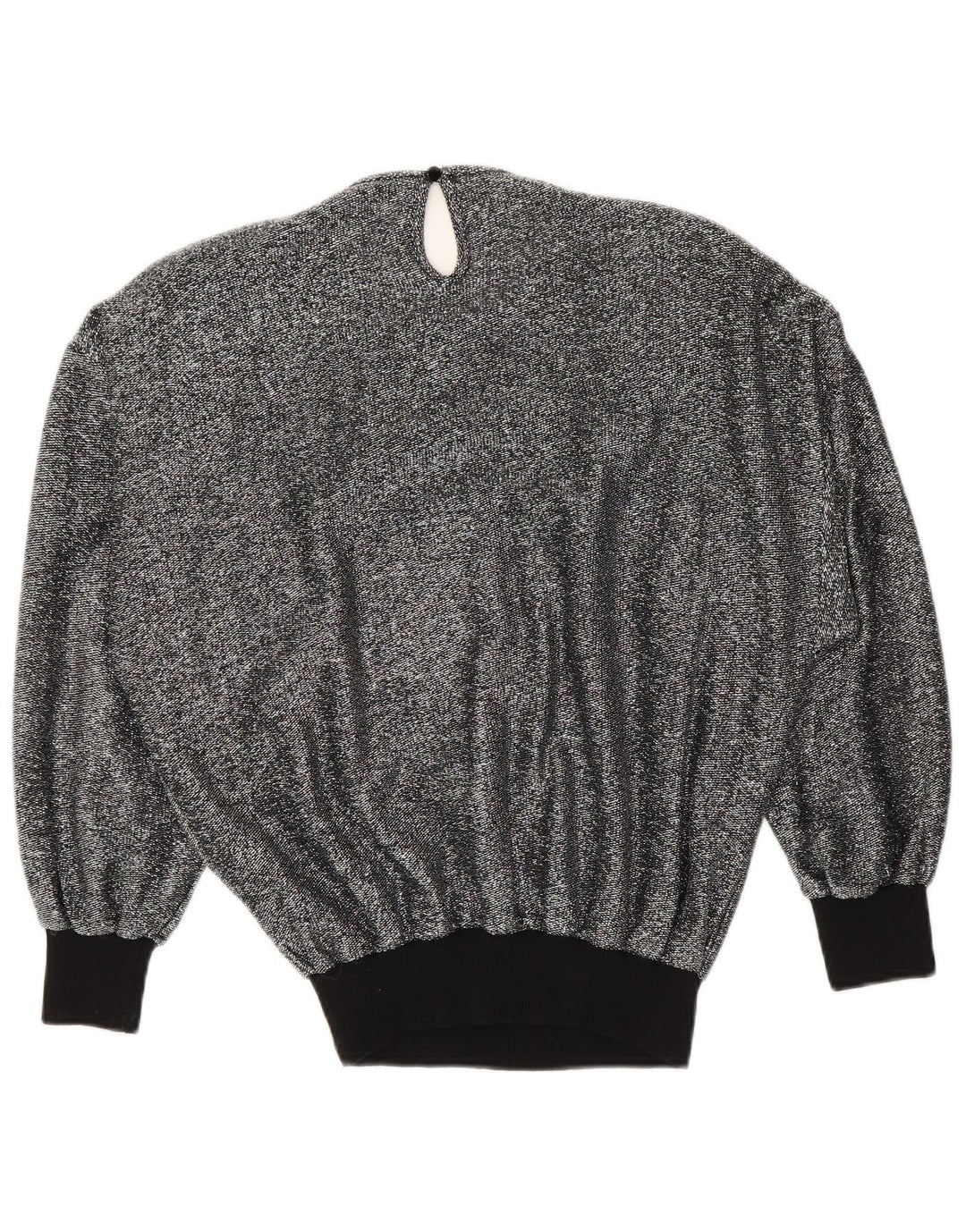 Blusa feminina vintage UK 16 grande prata
