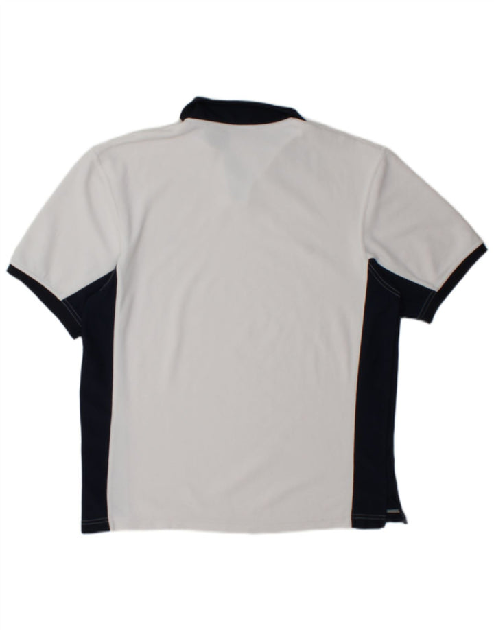 Camisa polo masculina Reebok XS branco colorblock