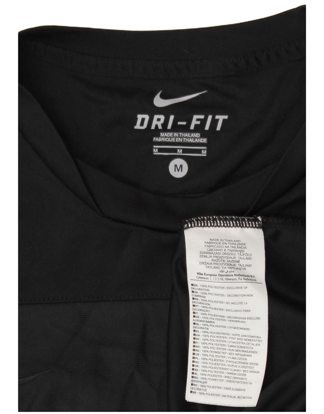 Camiseta Nike Masculina Dri Fit Top Médio Poliéster Preto