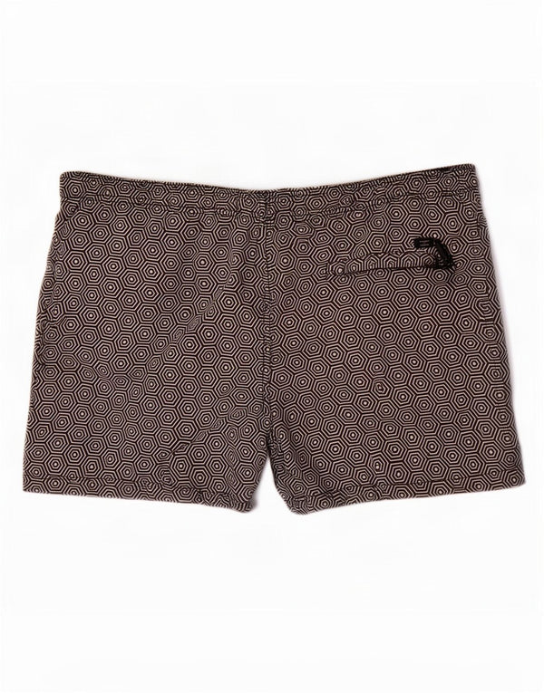 Shorts de natação masculino Superdry XL poliéster geométrico preto