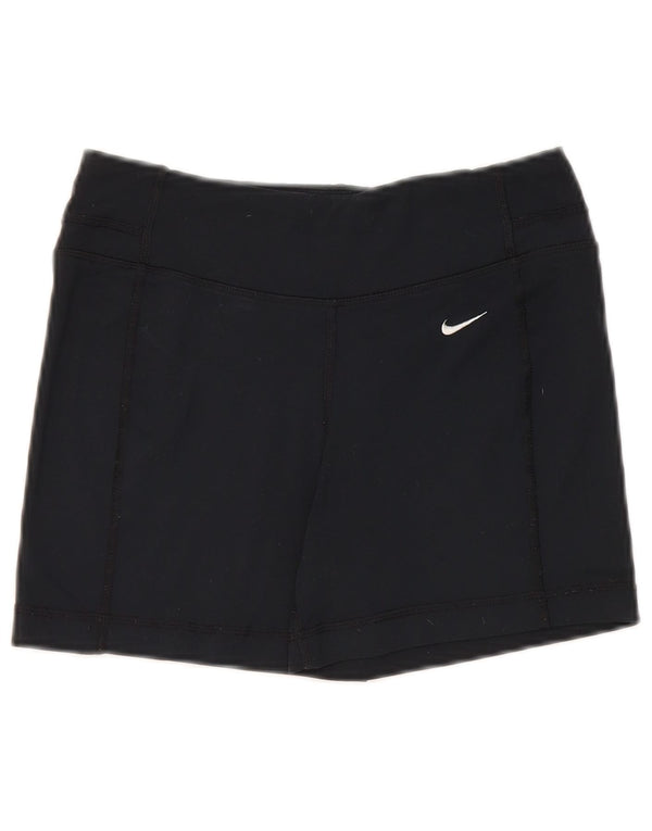 Shorts esportivos femininos Nike Dri Fit UK 6 XS preto nylon