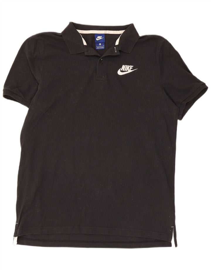 Camisa polo masculina Nike grande algodão preto