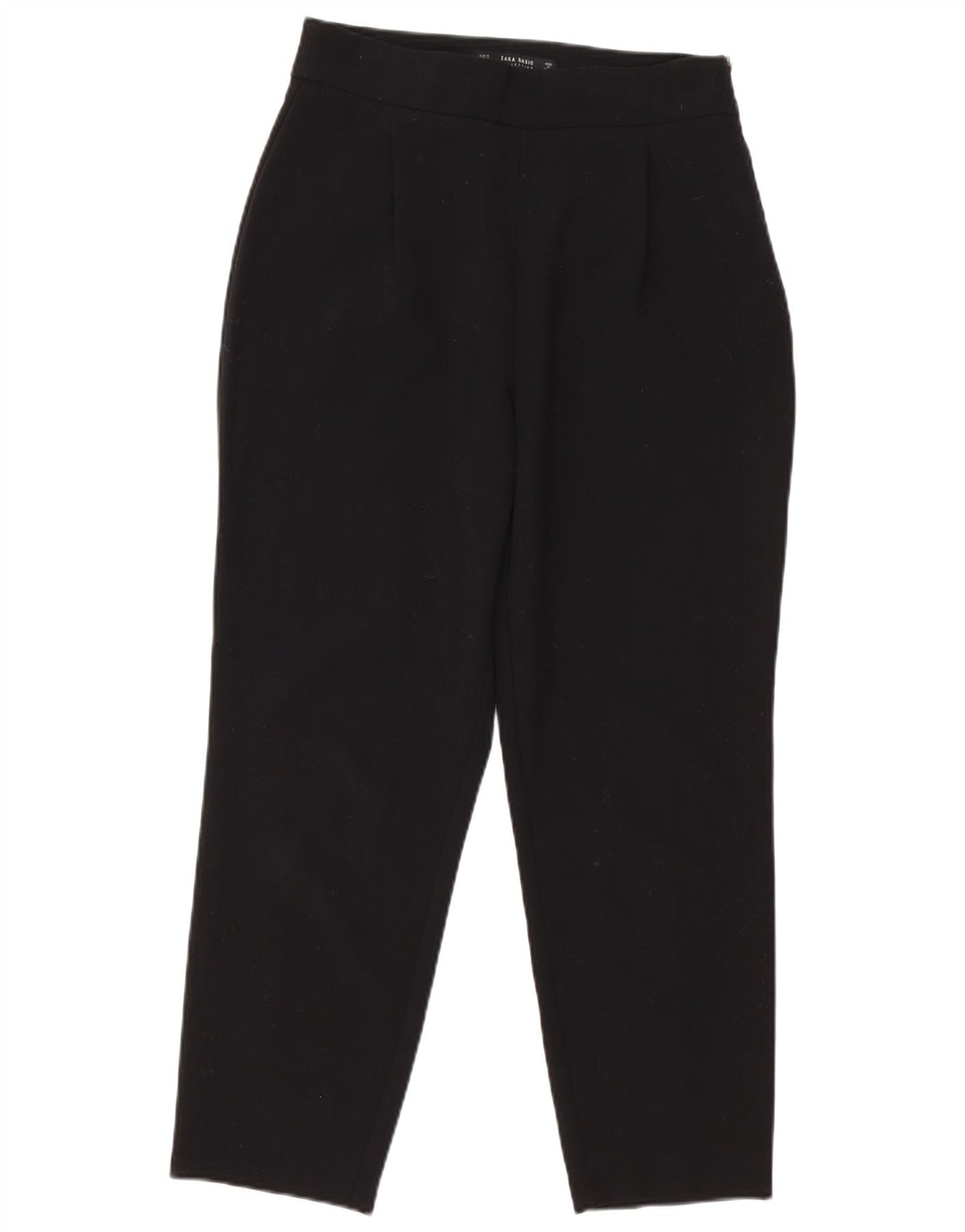 Zara Calça feminina casual cônica média W30 L26 preta