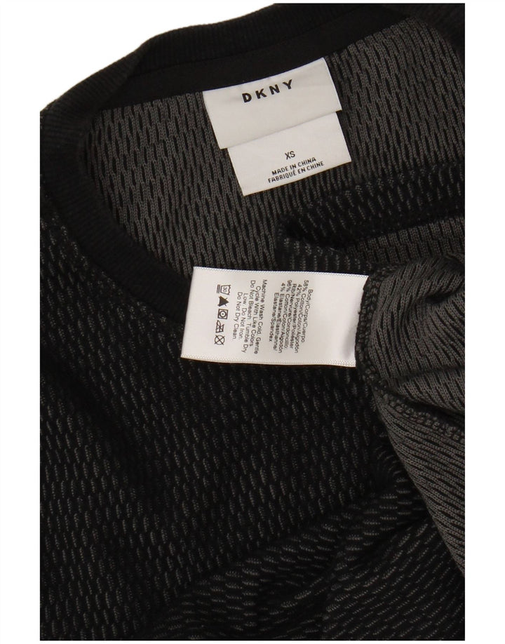DKNY Top masculino manga comprida XS algodão preto