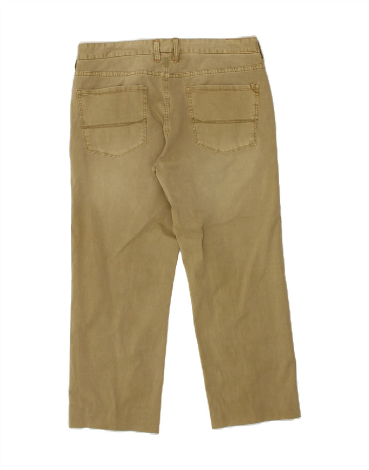 TOMMY BAHAMA Mens Straight Capri Trousers W32 L25  Green Cotton Vintage Tommy Bahama and Second-Hand Tommy Bahama from Messina Hembry 