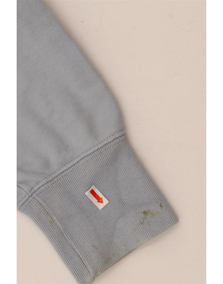 Champion masculino gráfico moletom jumper médio azul algodão